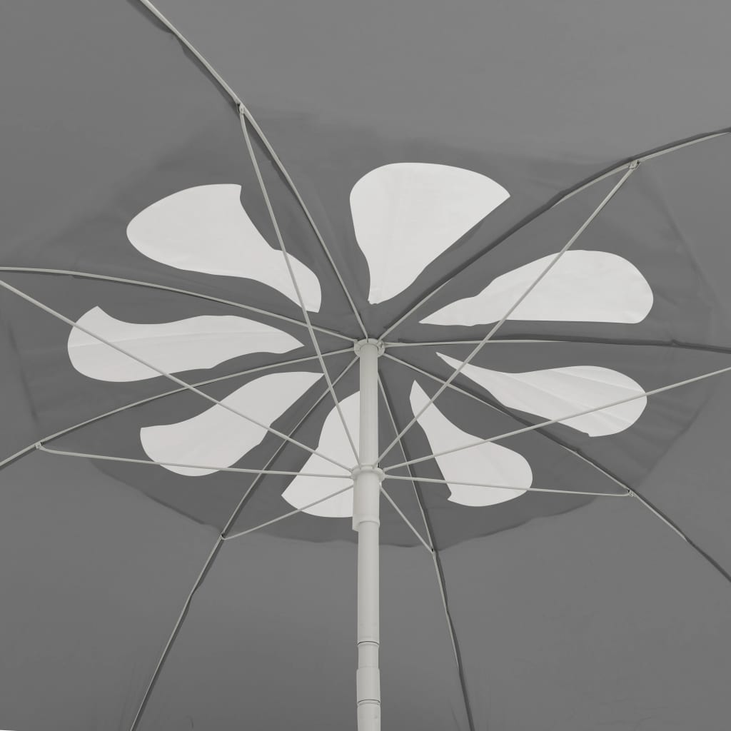 strandparasol 300 cm antracitgrå