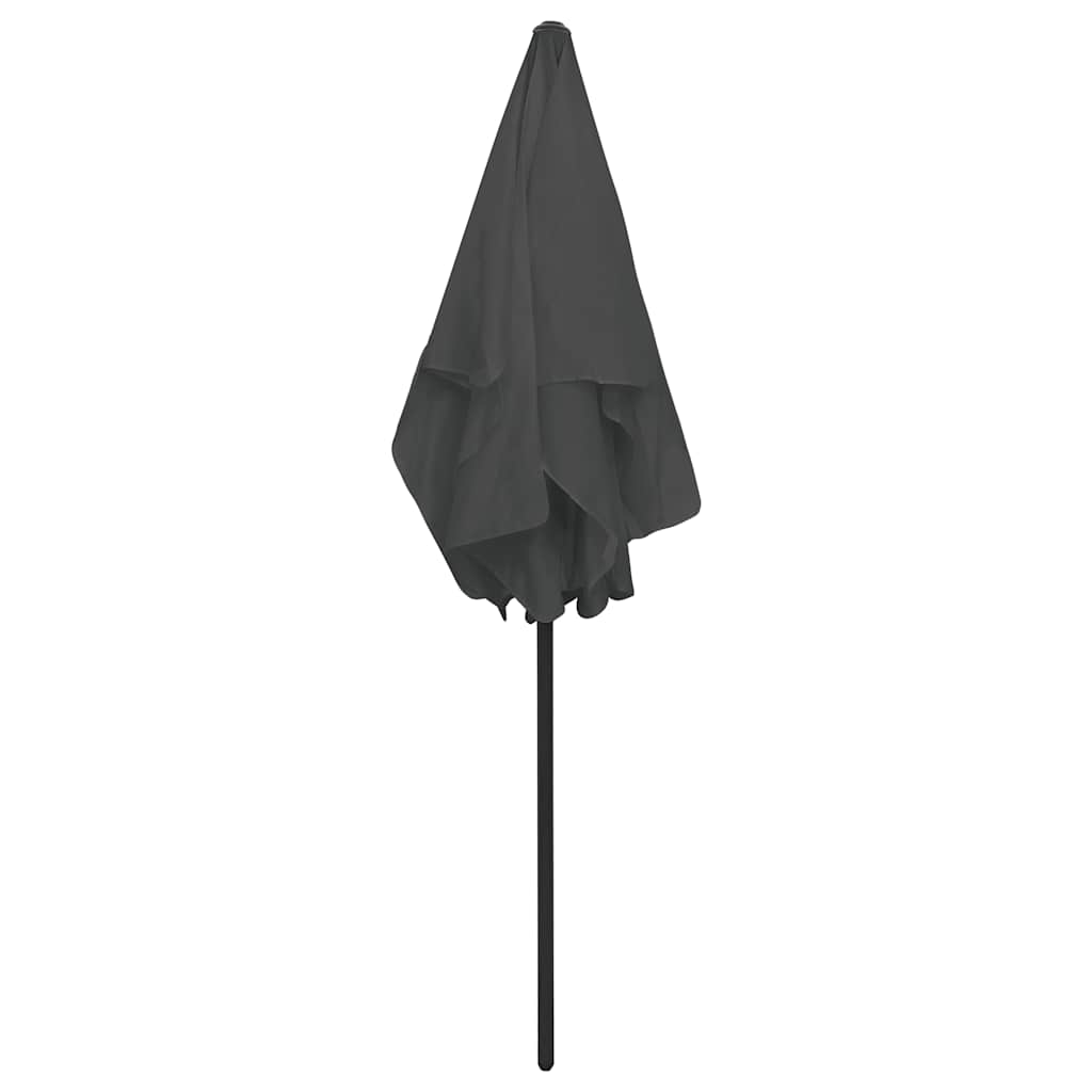 strandparasol 180x120 cm antracitgrå