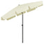 strandparasol 200x125 cm sandgul