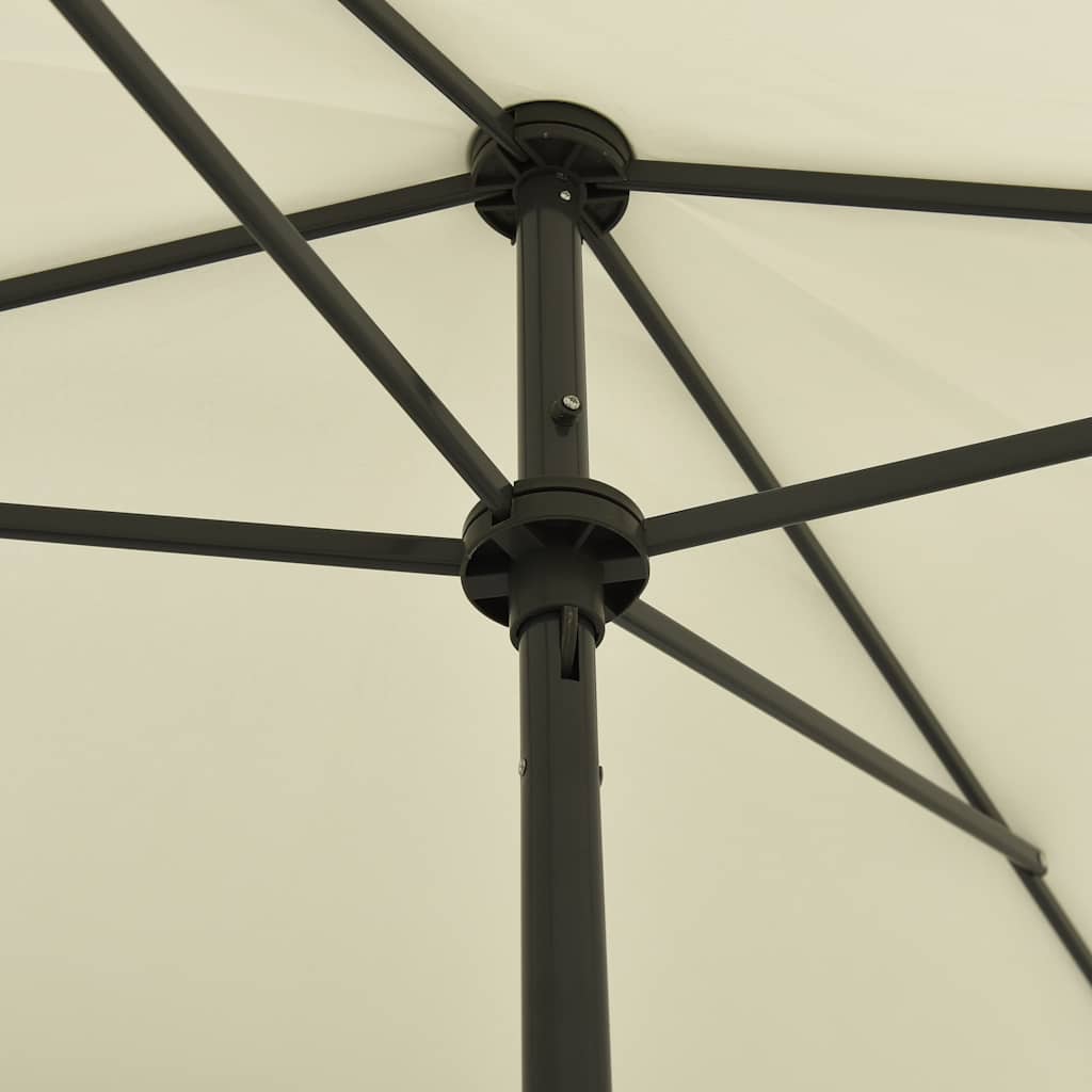 strandparasol 200x125 cm sandgul