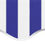 udskiftningsdug til markise 400x350 cm polyester blå og hvid