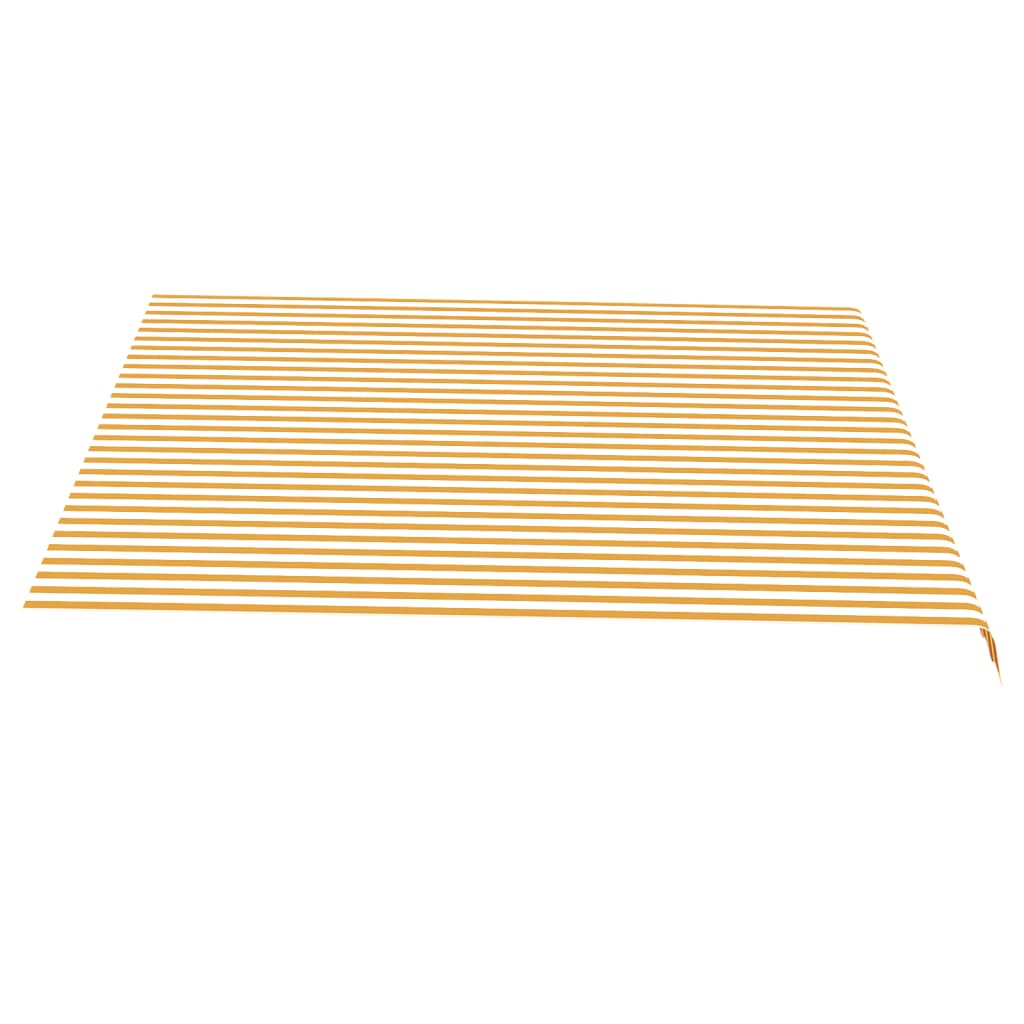 udskiftningsdug til markise 400x350 cm polyester gul og hvid