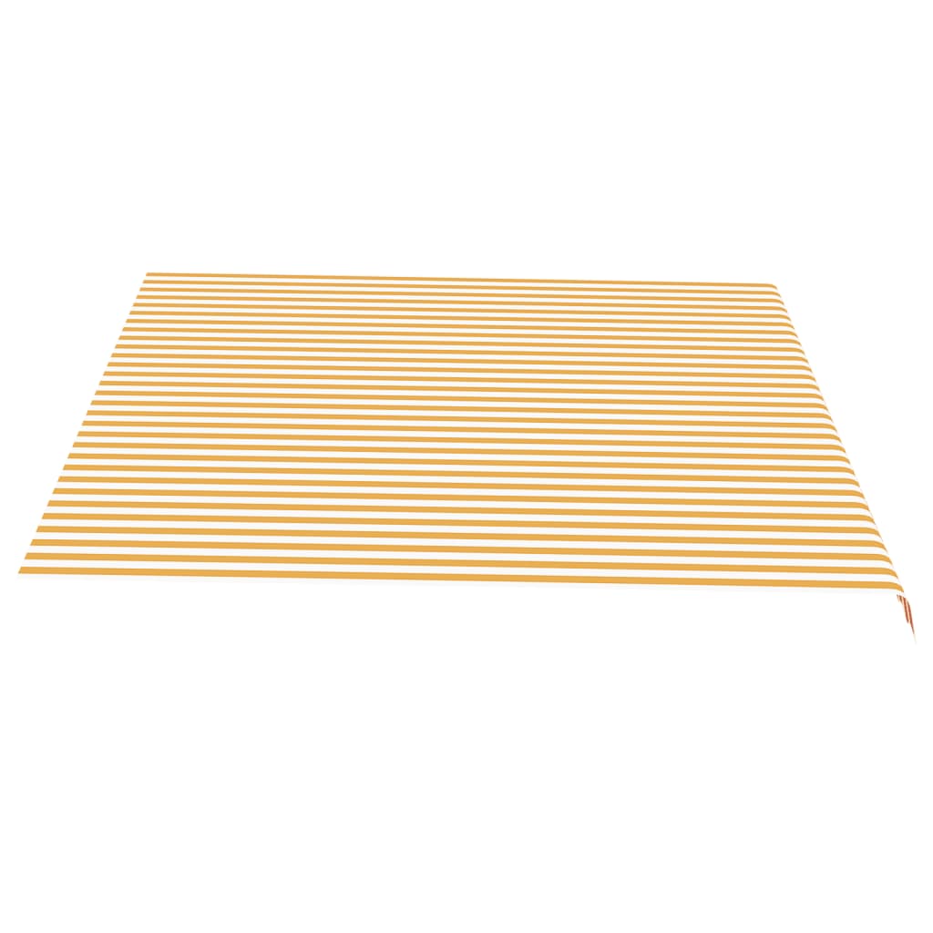 udskiftningsdug til markise 450x350 cm polyester gul og hvid