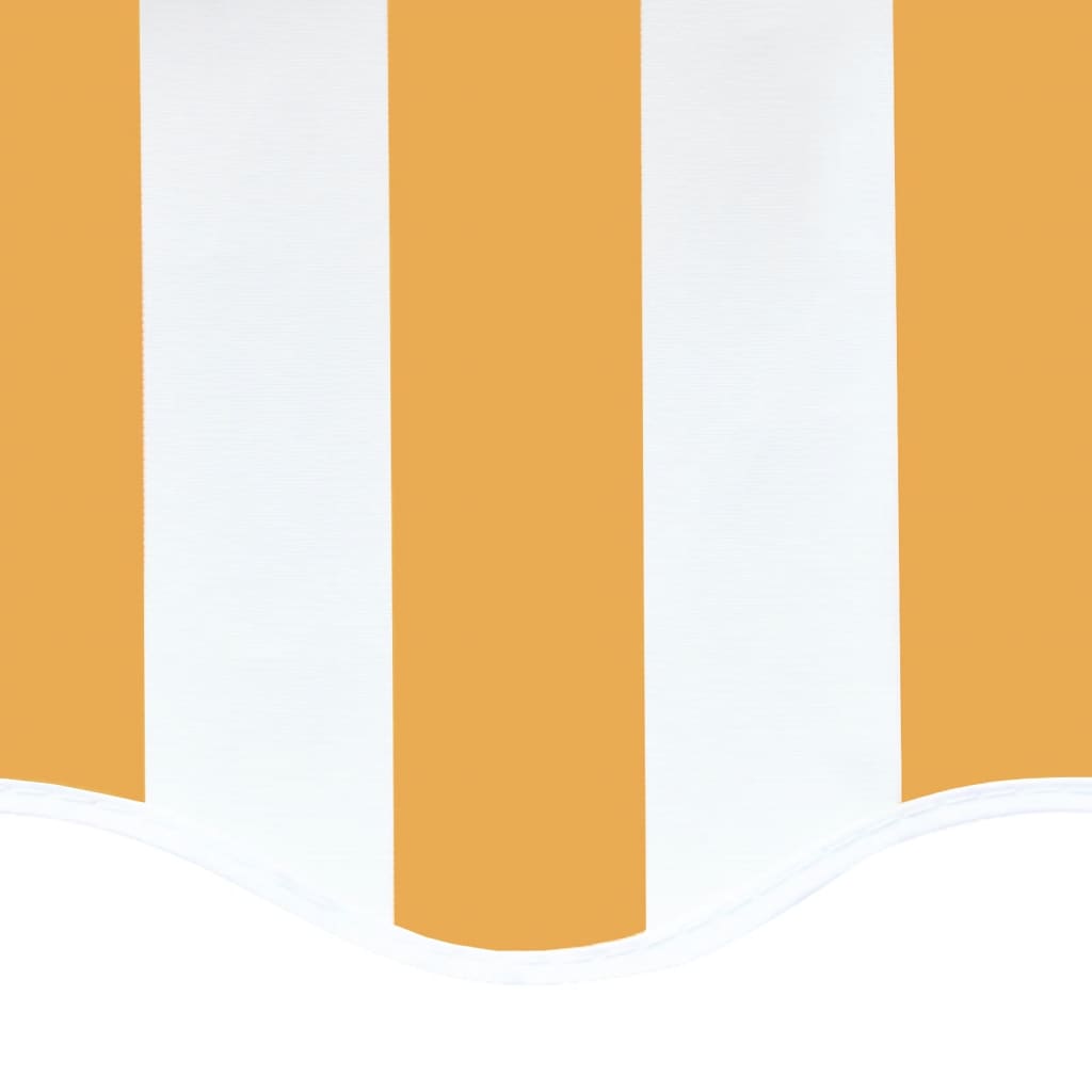 udskiftningsdug til markise 450x350 cm polyester gul og hvid