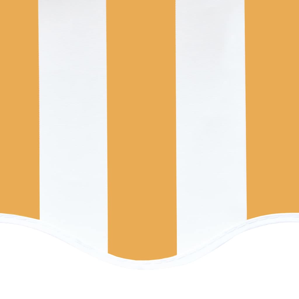 udskiftningsdug til markise 600x350 cm polyester gul og hvid