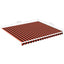 udskiftningsdug til markise 400x350 cm polyester orange og brun