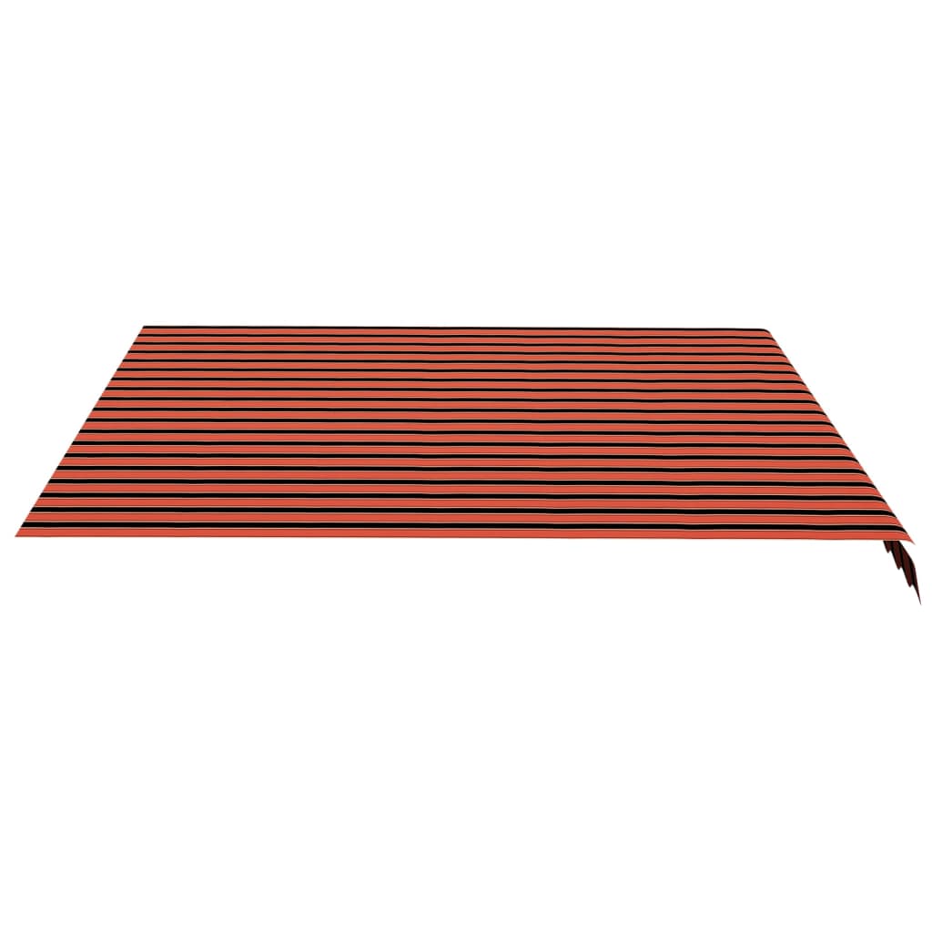 udskiftningsdug til markise 450x350 cm polyester orange og brun