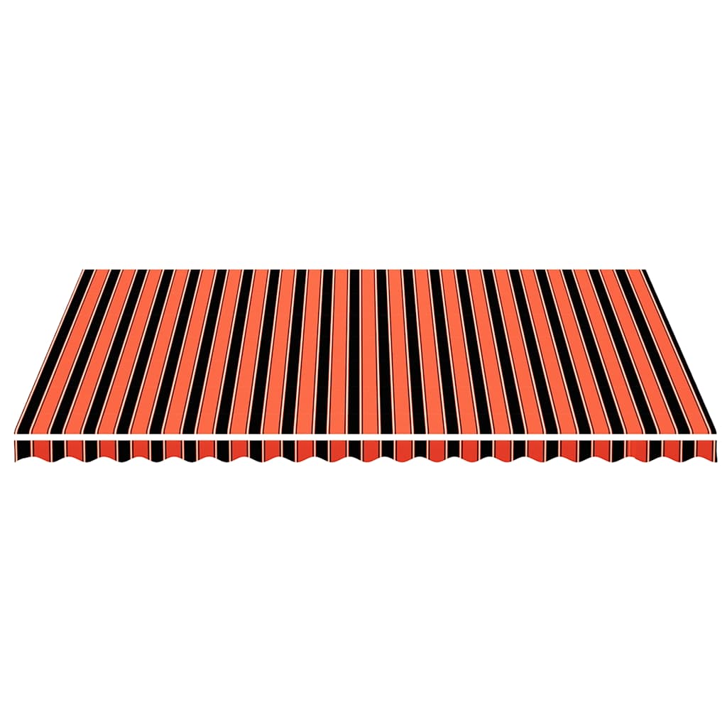 udskiftningsdug til markise 500x350 cm polyester orange og brun