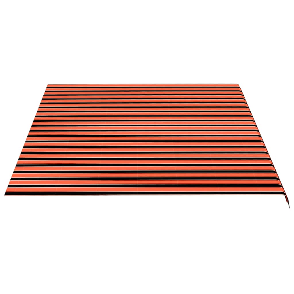 udskiftningsdug til markise 500x350 cm polyester orange og brun