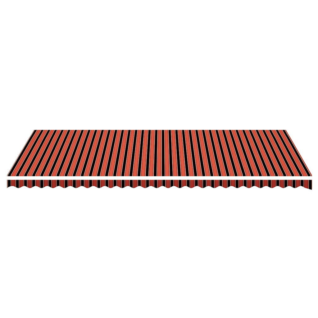 udskiftningsdug til markise 600x350 cm polyester orange og brun