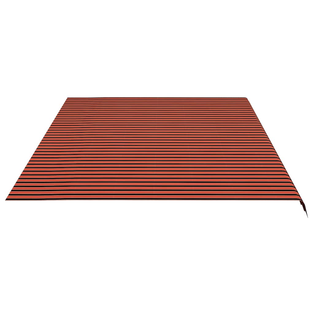 udskiftningsdug til markise 600x350 cm polyester orange og brun