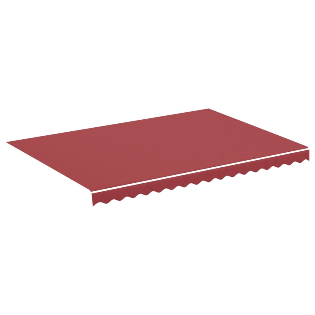 udskiftningsdug til markise 350x250 cm polyester bordeauxfarvet