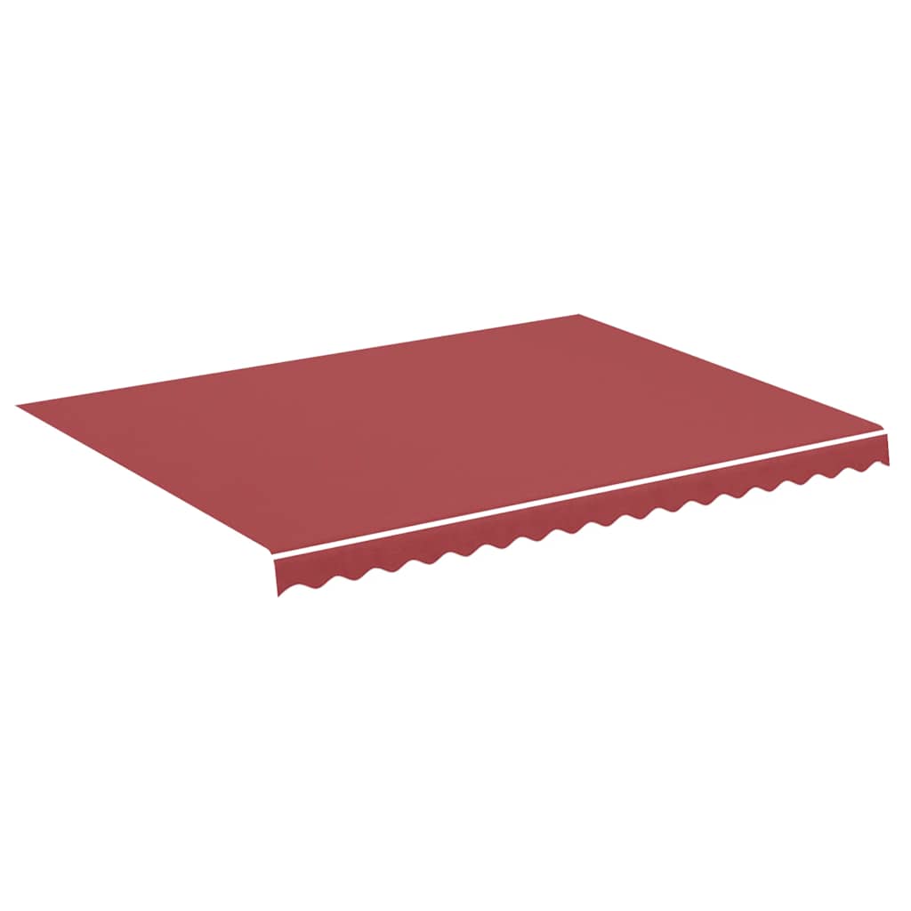 udskiftningsdug til markise 400x300 cm polyester bordeauxfarvet