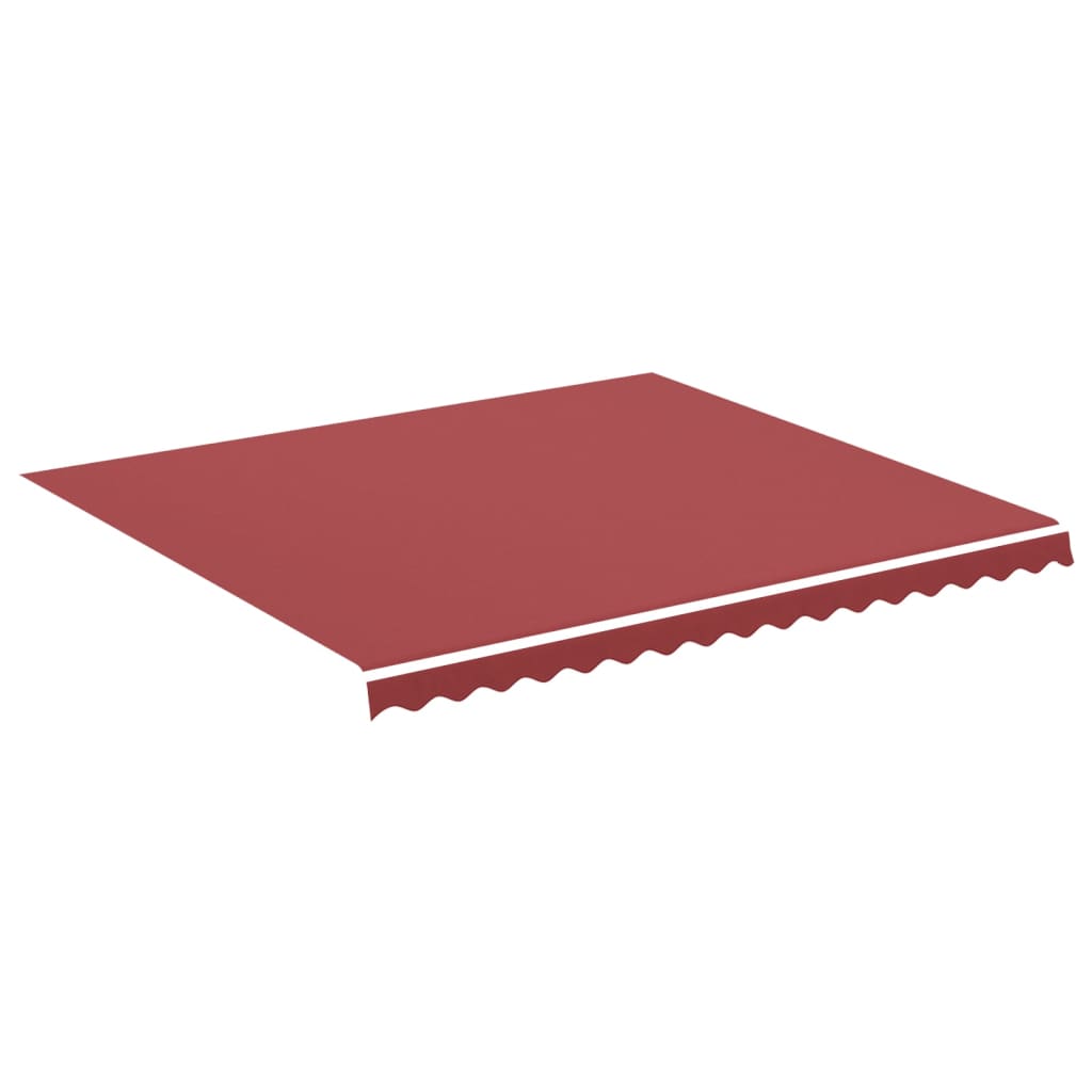 udskiftningsdug til markise 400x350 cm polyester bordeauxfarvet