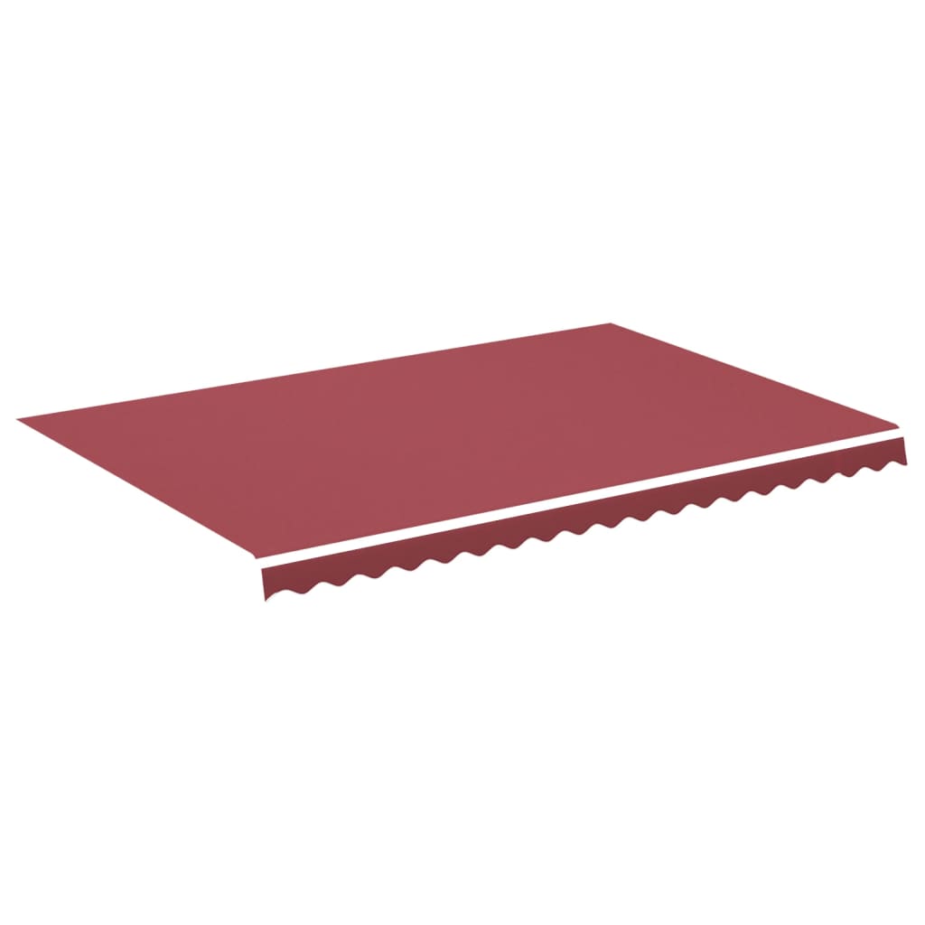 udskiftningsdug til markise 450x300 cm polyester bordeauxfarvet