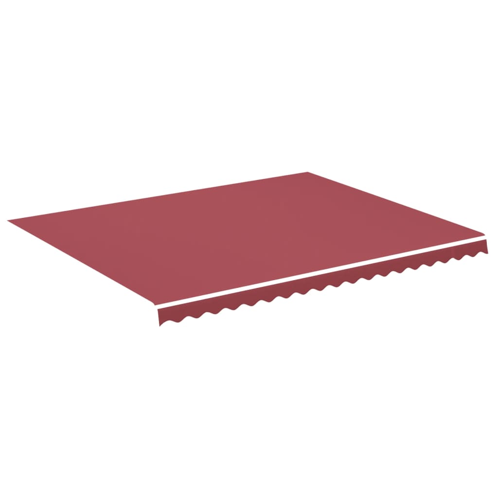 udskiftningsdug til markise 450x350 cm polyester bordeauxfarvet