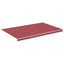 udskiftningsdug til markise 500x300 cm polyester bordeauxfarvet