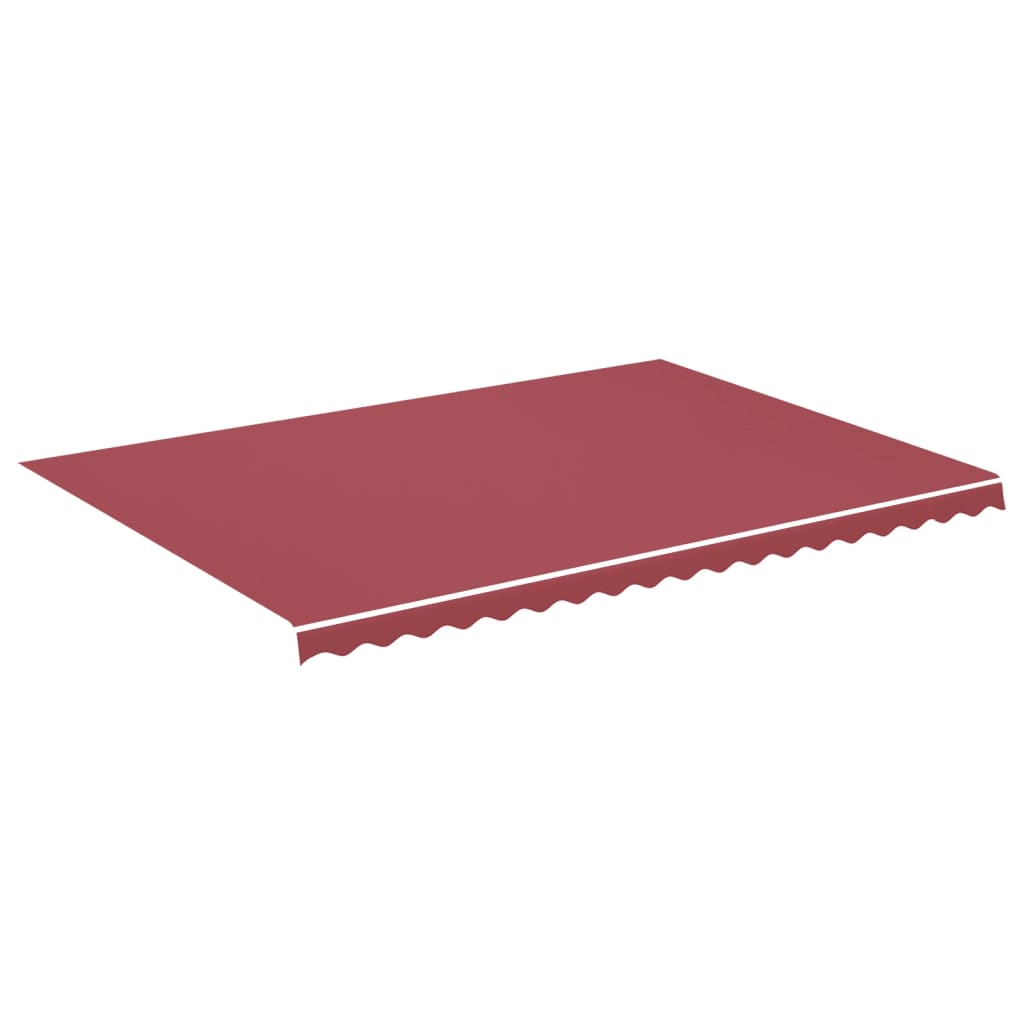 udskiftningsdug til markise 500x350 cm polyester bordeauxfarvet