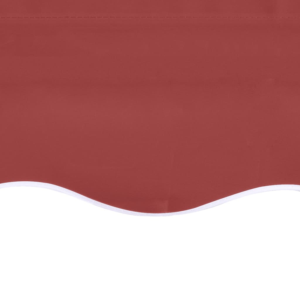 udskiftningsdug til markise 500x350 cm polyester bordeauxfarvet