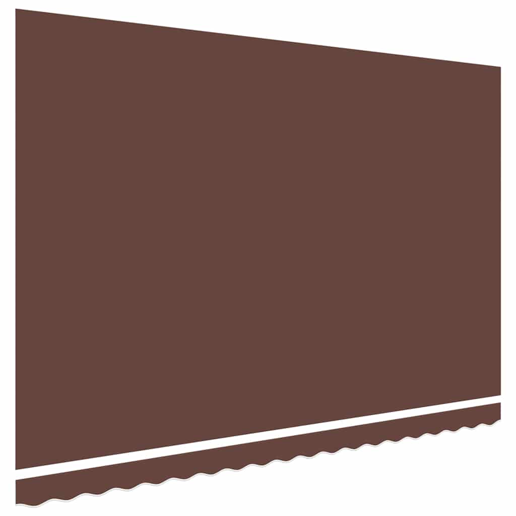 udskiftningsdug til markise 450x300 cm polyester brun