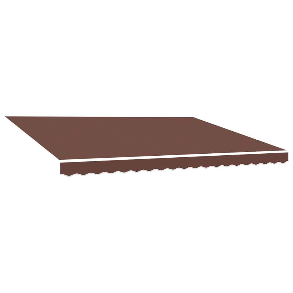 udskiftningsdug til markise 450x350 cm polyester brun