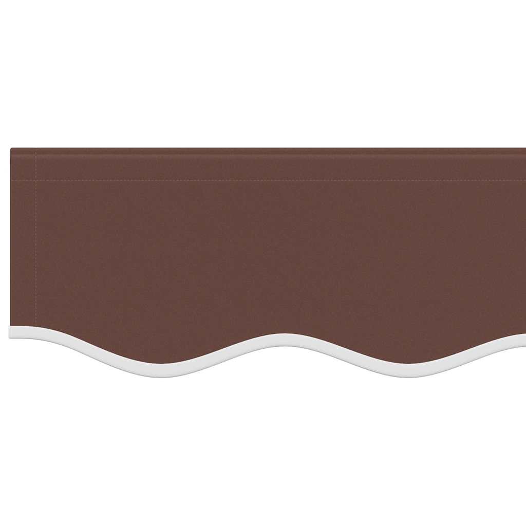 udskiftningsdug til markise 600x350 cm polyester brun