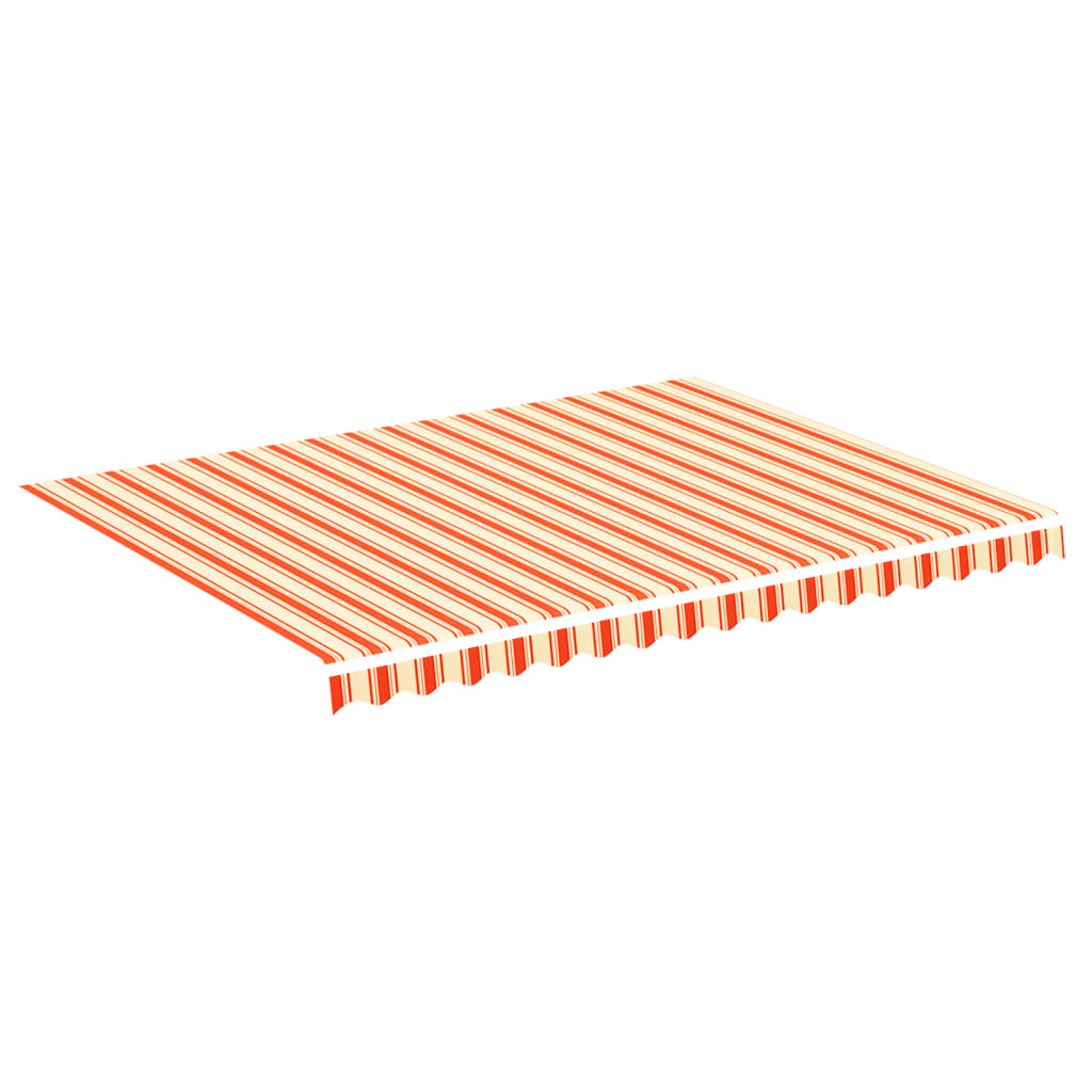 udskiftningsdug til markise 400x300 cm polyester gul og orange