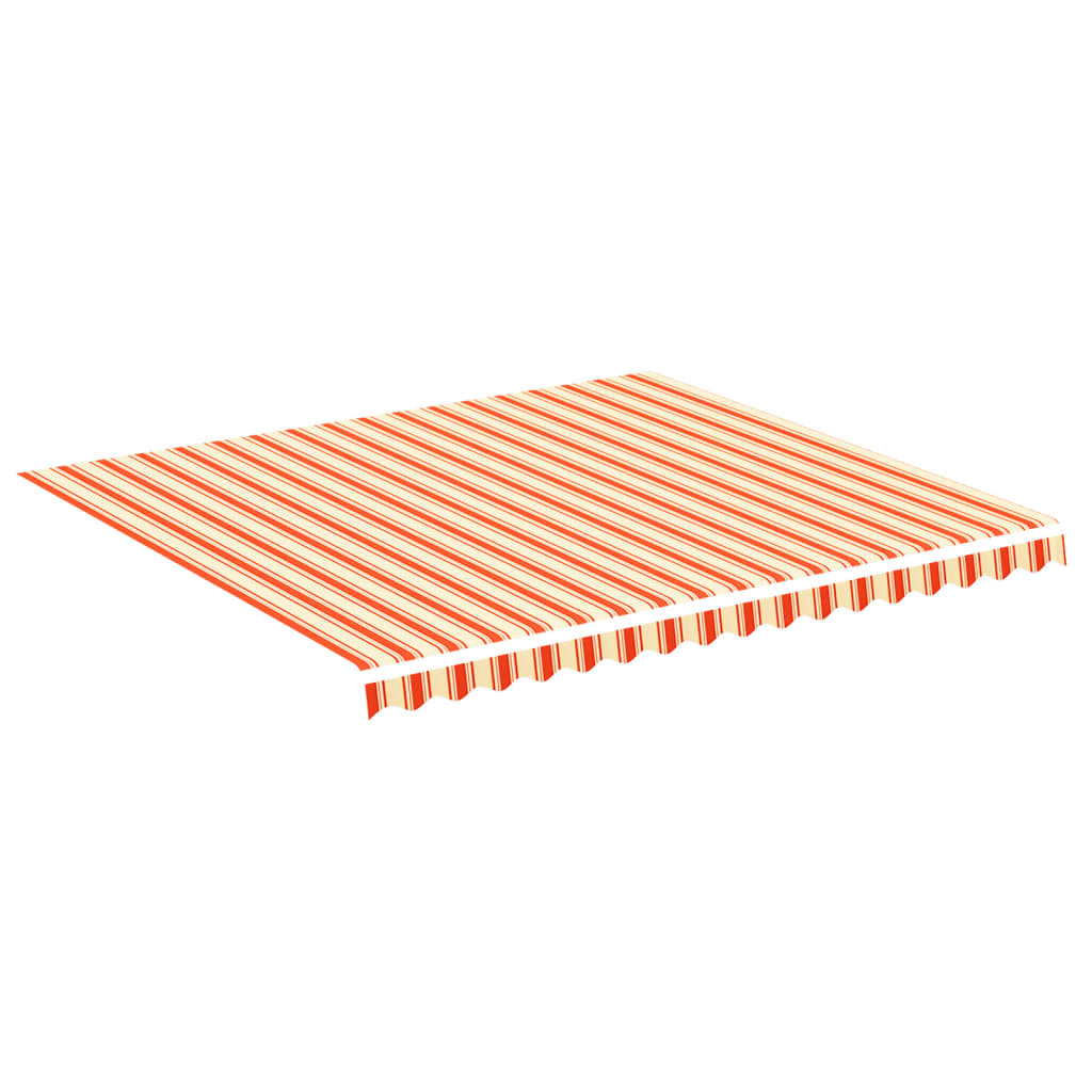 udskiftningsdug til markise 400x350 cm polyester gul og orange