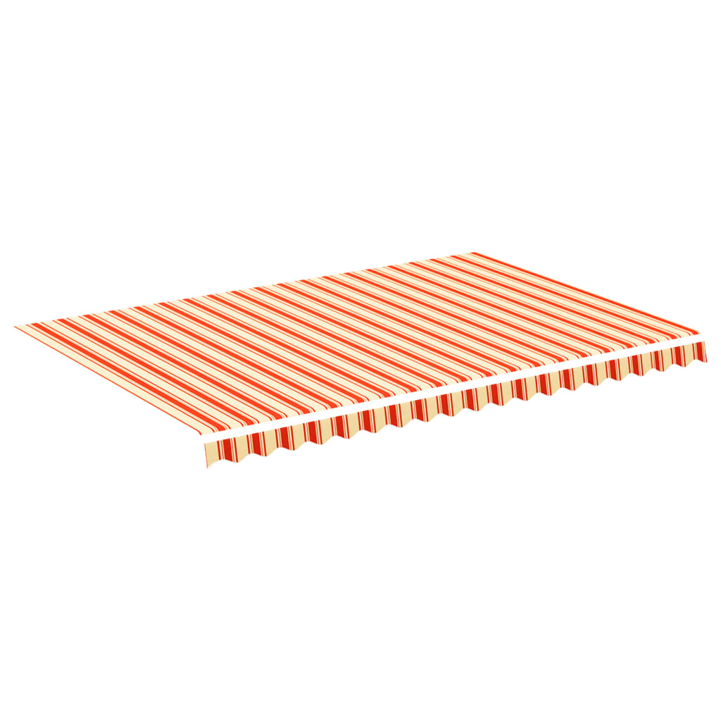 udskiftningsdug til markise 450x300 cm polyester gul og orange