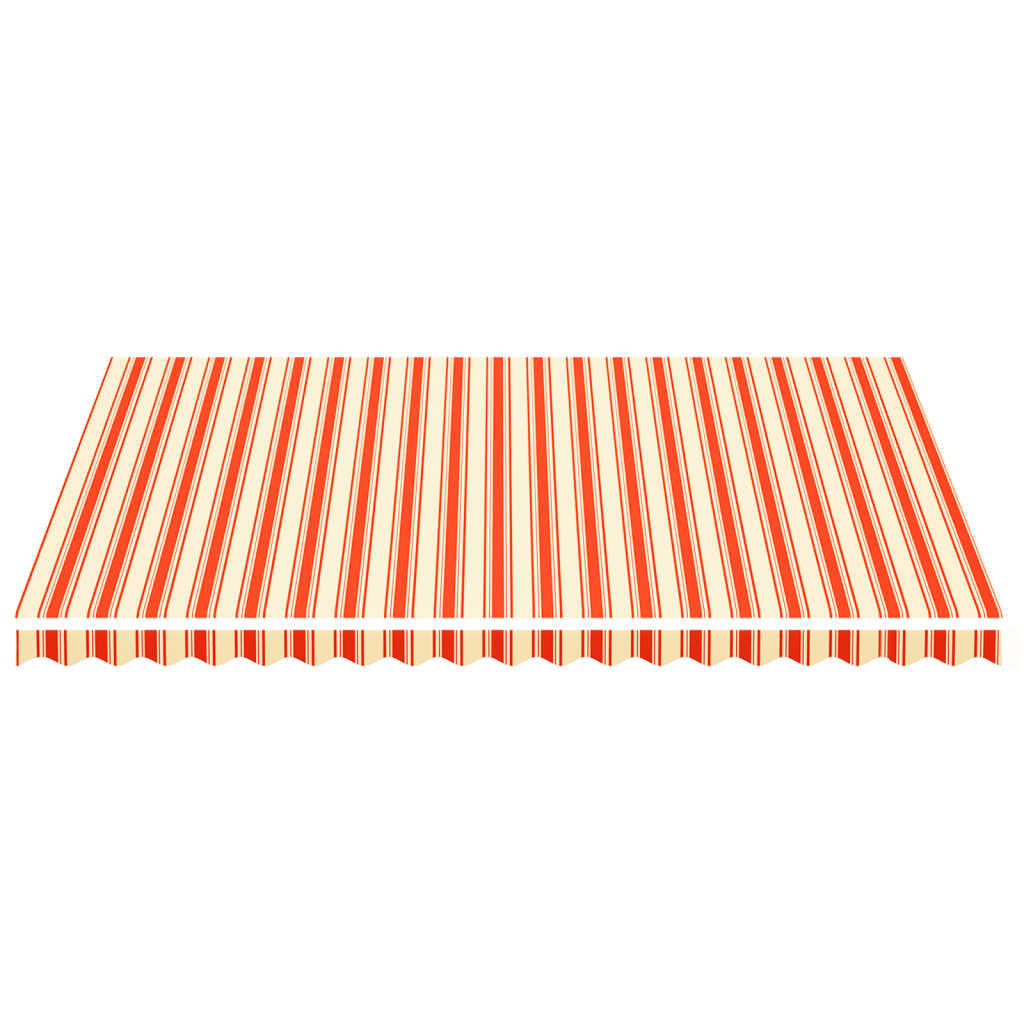 udskiftningsdug til markise 4,5x3,5 m polyester gul og orange