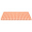 udskiftningsdug til markise 500x350 cm polyester gul og orange