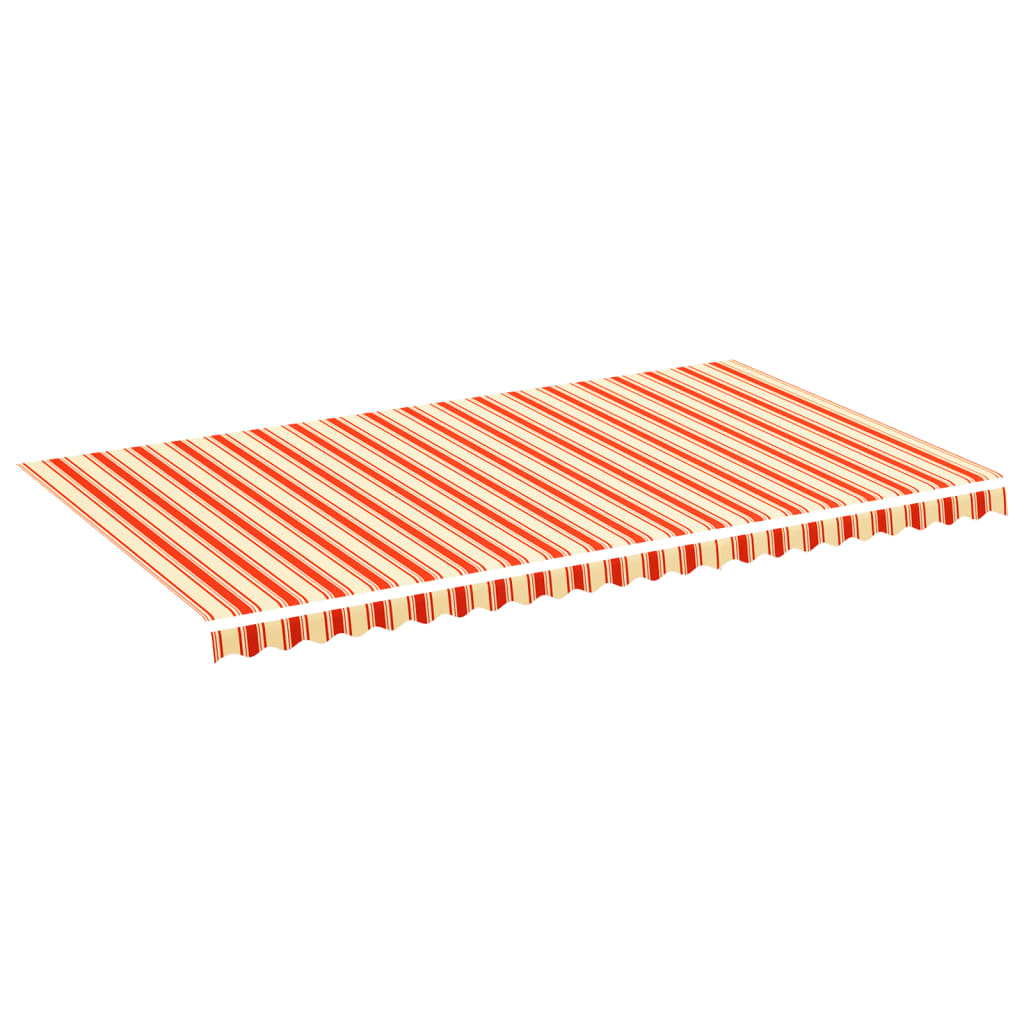udskiftningsdug til markise 600x350 cm polyester gul og orange