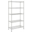 opbevaringsstativ med 5 hylder 90x35x180 cm 250 kg krom