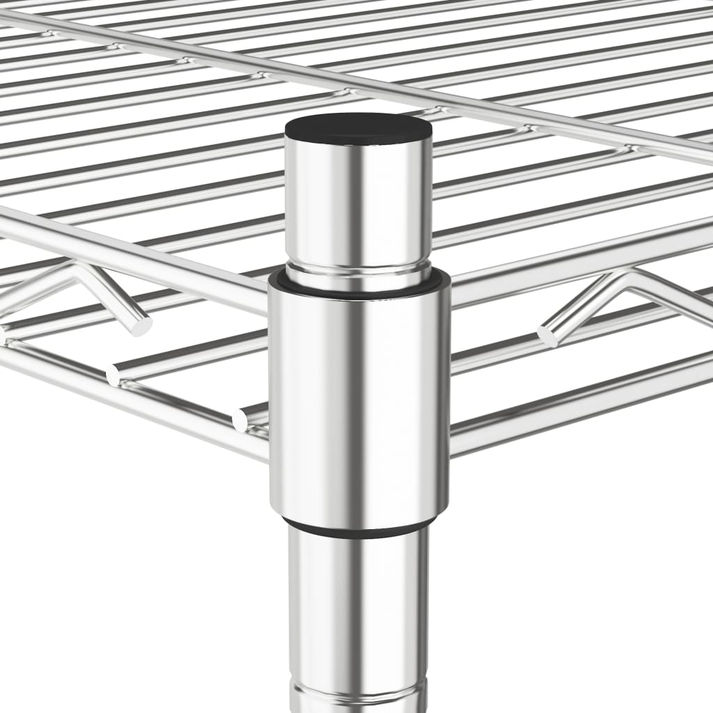 opbevaringsstativ med 5 hylder 90x35x180 cm 250 kg krom