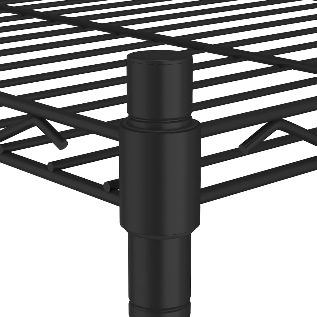 opbevaringsstativ med 5 hylder 90x35x180 cm 250 kg sort