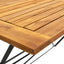 foldbart havebord 120x70x74 cm massivt akacietræ