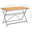 foldbart havebord 120x70x74 cm massivt akacietræ