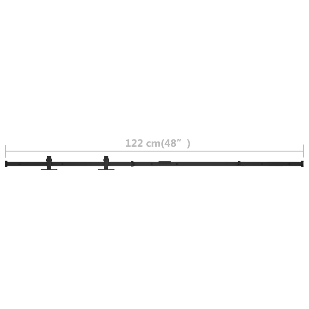 mini-skydelågesæt til skabe kulstofstål 122 cm