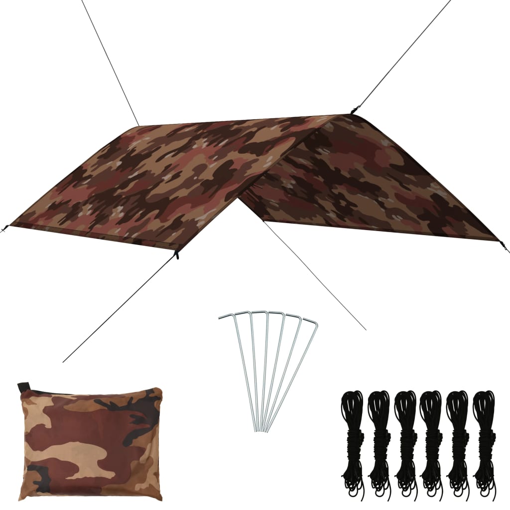 udendørs presenning 3x2 camouflagefarvet