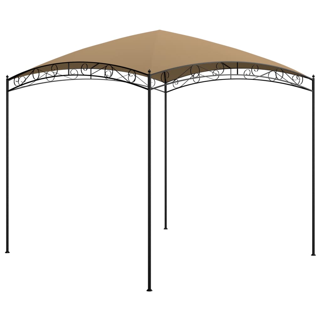 pavillon 3x3x2,65 m 180 g/m² gråbrun