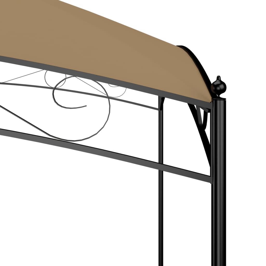 pavillon 3x4x2,65 m 180 g/m² gråbrun