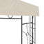 pavillon 3x3x2,7 m 160 g/m² cremefarvet