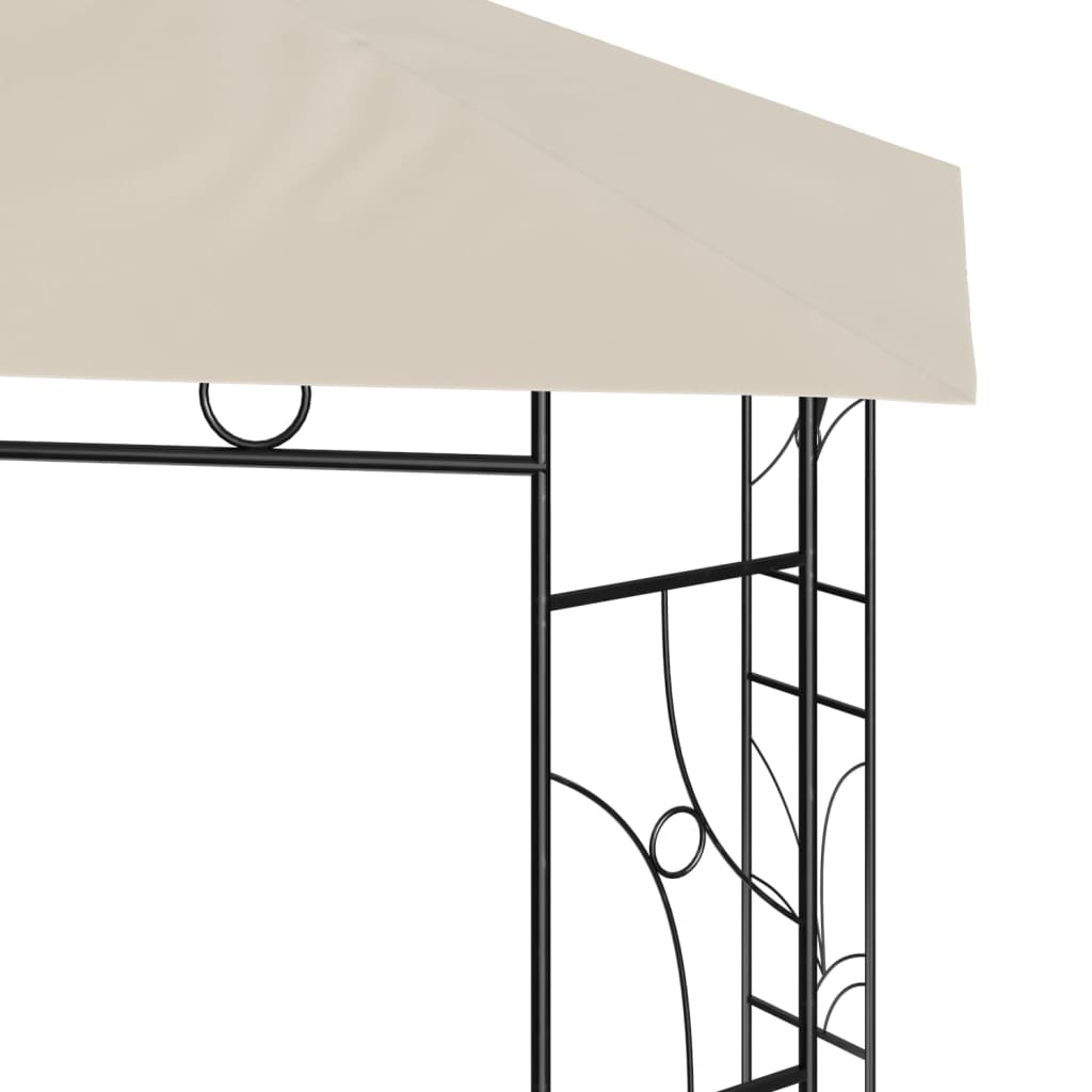 pavillon 3x3x2,7 m 160 g/m² cremefarvet