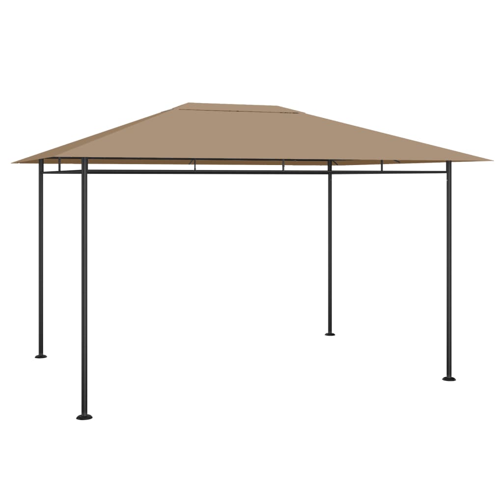 pavillon 384x281x270 cm 180 g/m² gråbrun