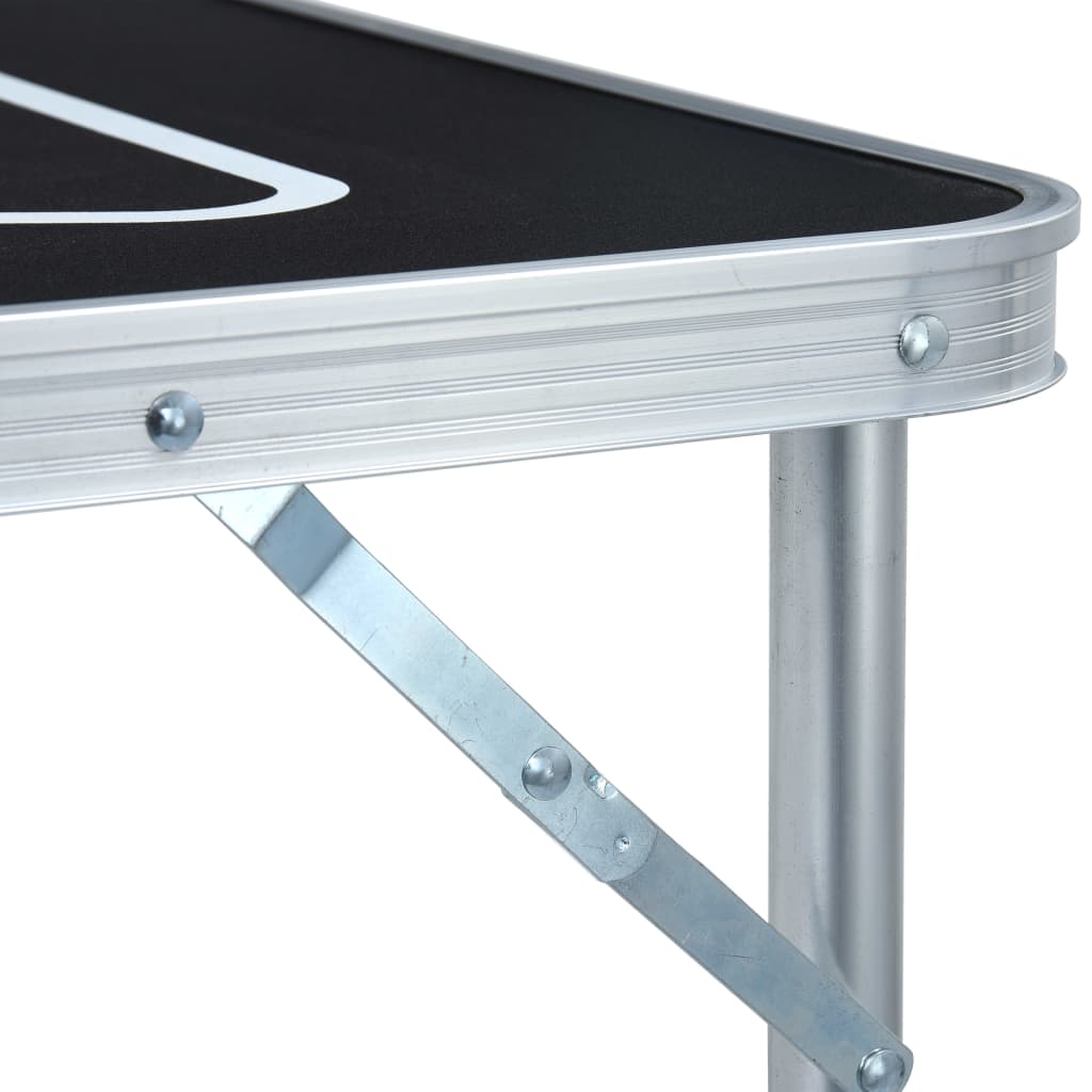 foldbart beer pong-bord med kopper og bolde 240 cm