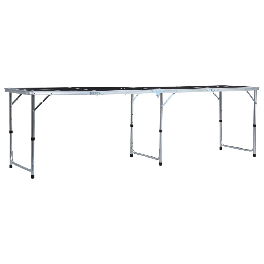 foldbart beer pong-bord med kopper og bolde 240 cm