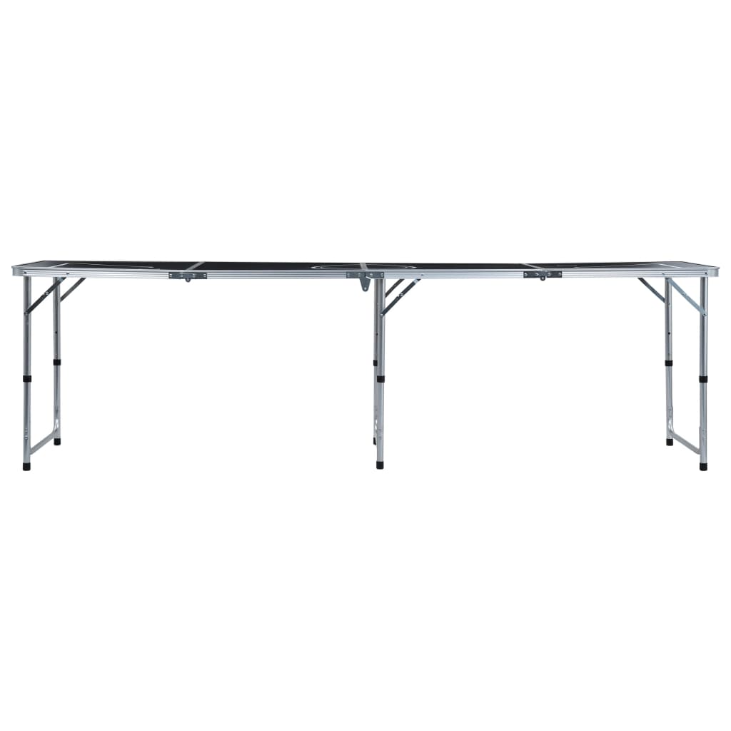 foldbart beer pong-bord med kopper og bolde 240 cm