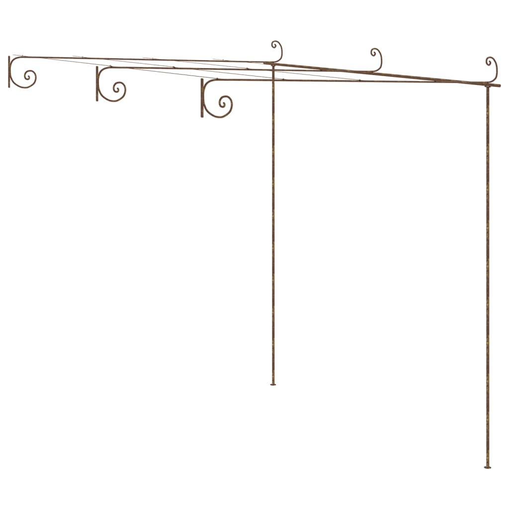 pergola 3x3x2,5 m jern antikbrun