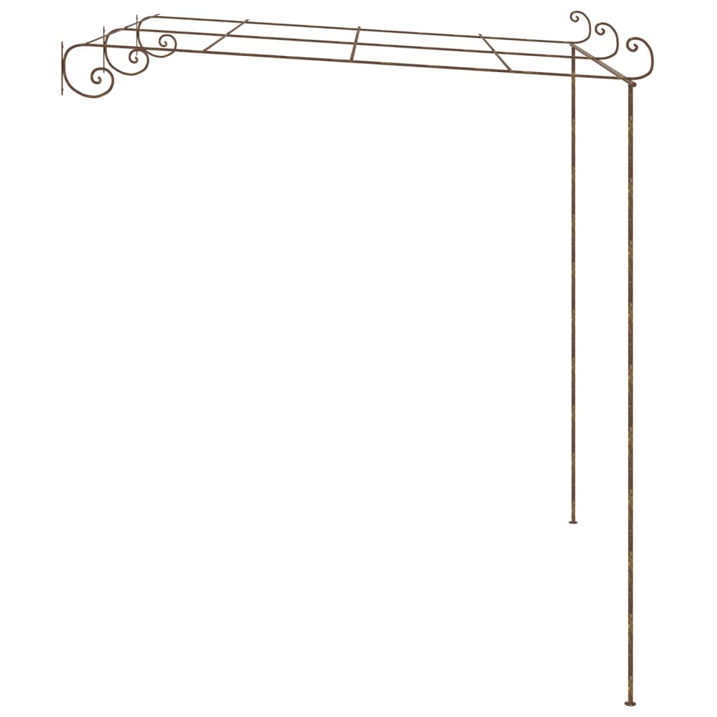 pergola 3x3x2,5 m jern antikbrun