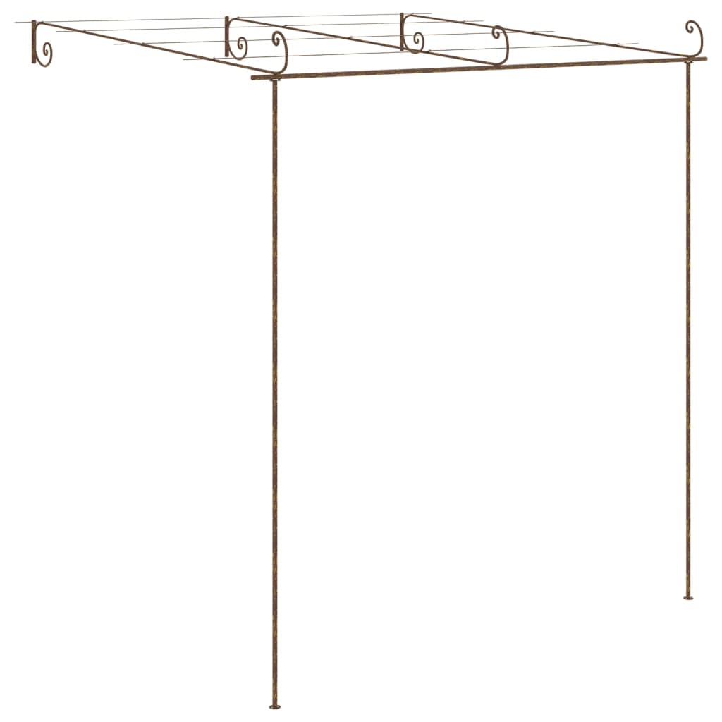 pergola 3x3x2,5 m jern antikbrun